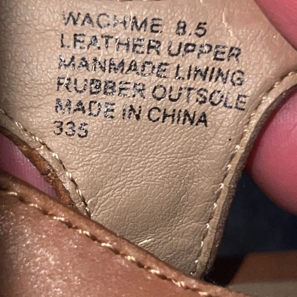Steve Madden brown wooden platform wedge sandals leather upper style Wachme 8.5